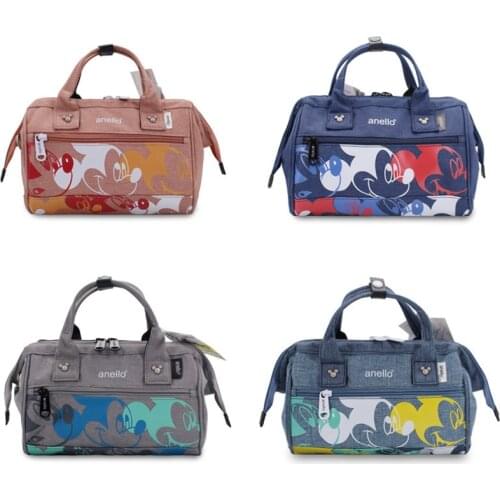 Disney women bag Mickey printed cartoon fashion waterproof wear resistant handbag outdoor travel bag large capacity