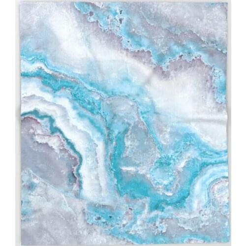 Mermaid Cartoon Throws for Sofa Cute Design Ocean Foam Mermaid Marble Blankets Christmas Decorations for Home Custom Blanket