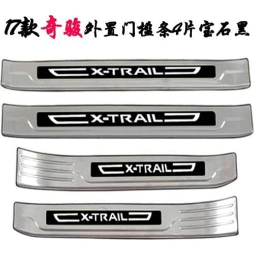 Stainless Steel Door Sill Scuff Plate for 2014-2018 Nissan X-Trail X Trail XTrail T32 Welcome Pedal Trim Car Styling Accessories