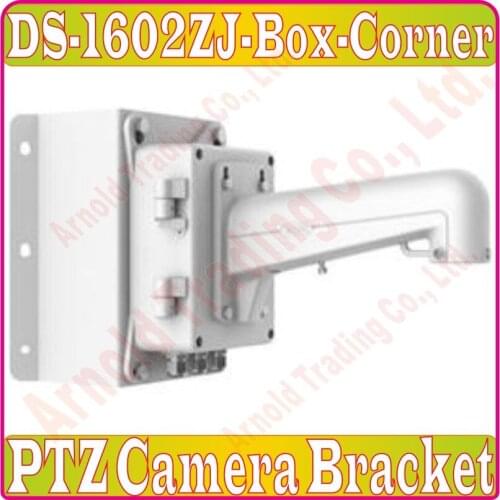 DS-1602ZJ-BOX-CORNER CCTV PTZ Camera Corner Mount Bracket with junction box For Speed Dome PTZ Camera, DS-1602ZJ