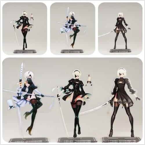 NieR:Automata Game YoRHa No. 2 Type B 2B Acrylic Stand Figure Desktop Decoration Collection Model Toy Cosplay Doll