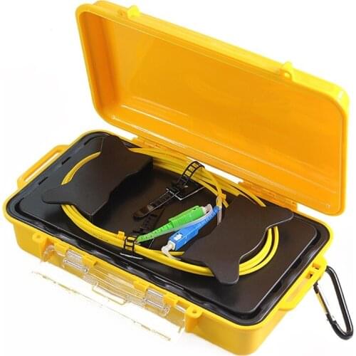 OTDR Launch Cable Box Fiber Testing Box Coil Circle 1km SM SC/UPC-SC/APC