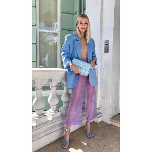 Chic Fashion Latest Women Suits Notched Lapel Loose Pocket Blazer Office Lady Streetwear Casual Chic Daily Coat 1 Pieces