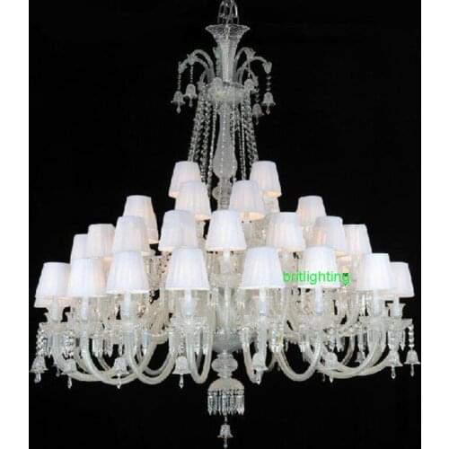 Modern White Chandelier Suspension Modern Crystal Chandelier Black Large Decoration Large Chandelier Light Living Room Lamps