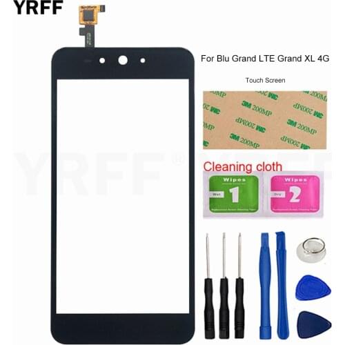 5.5'' Mobile Touch Screen Glass For Blu Grand LTE Grand XL 4G Touch Screen Digitizer Panel Assembly Lens Sensor Tools 3M Glue