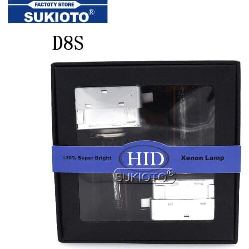 SUKIOTO Xenon D8S Car Headlight HID Xenon Bulbs 35W 55W 5500K White HID Replacement Bulb For Great Wall Harvard H9 Haima Mustang