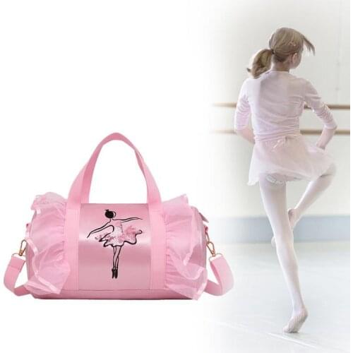 Discount Shoulder Ballet Dance Bags Pink Women Girls Ballet Sports Dance Backpacks Rucksack Embroidered Gym Bags For Child Girls