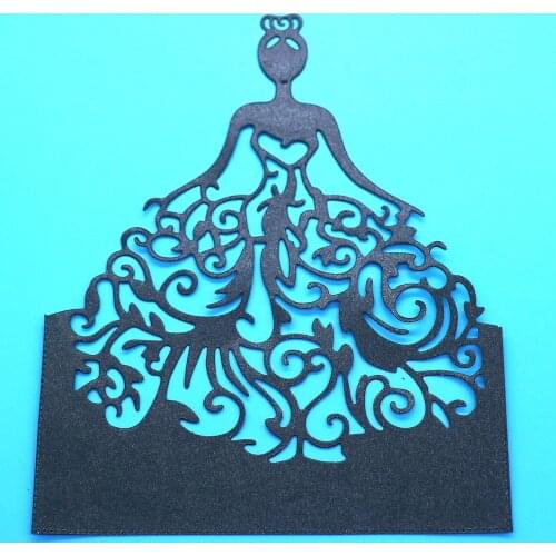 Wedding Dress Metal Cutting Dies Scrapbooking Photo Album Cards Making Decorative Mold Craft Stencil Stamps and Dies 2020