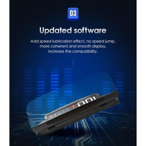 Universal 5in Car Head UP Display Speedometer HUD Display Over Speed Alarm