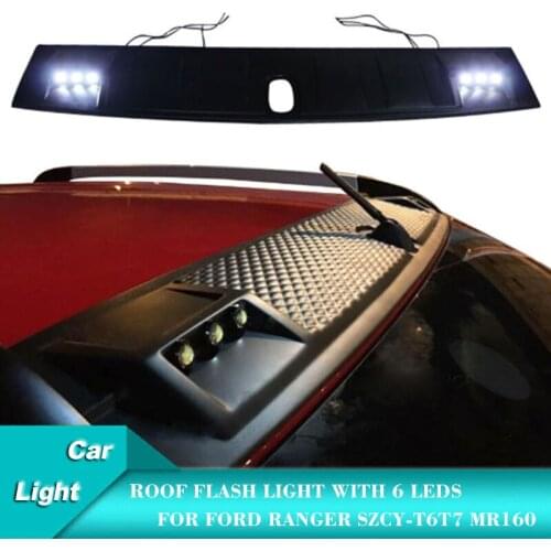 Car Roof Lights For Ford Ranger Flash Light without remote control 6 Leds SZCY-T6 T7 MR160 Auto Accessories Wildtrack Style