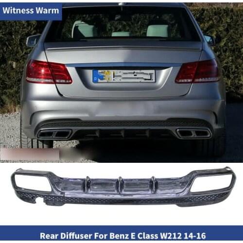 Rear lip for Mercedes-Benz E class W212 AMG style E260L E300L Rear Bumper Diffuser Lip Spoiler splitter for sport bumper 14-16