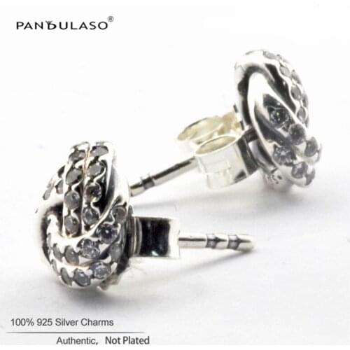 Infinite Love Stud Earrings Mushroom Silver Woman Earrings Stud Elegant Jewelry Making 925 Original Silver Fashion Earring Studs