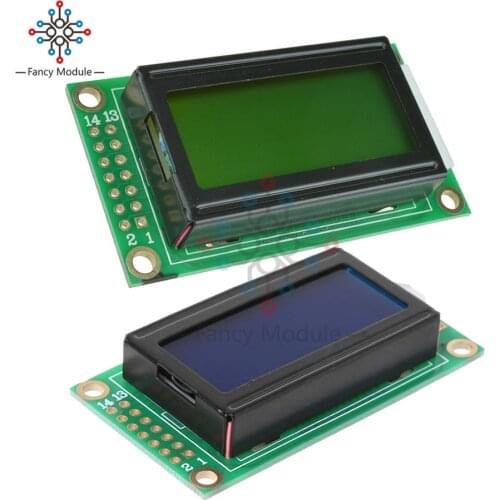 0802 LCD 8x2 Character LCD Display Module Blue/Yellow Backlight for Arduino