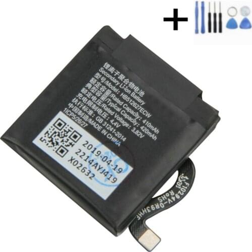 1x 420mAh Battery Replacement For Huawei Watch 2 Pro Watch GT HB512627ECW Batteries + Repair Tools kit