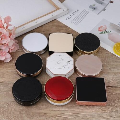1set Empty CC Cream Container Air Cushion Puff Box Dressing Case Sponge Mirror Mutli-type To Choose