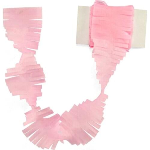 1 Pc DIY Paper Garland Shredded Strip Crinkle Paper Decoration Party Supplies White Home Decoration
