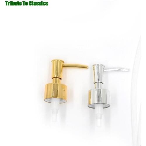 1PC Plastic Soap Pump Liquid Lotion Gel Dispenser Replacement Jar Tube Tool Gold/Silver