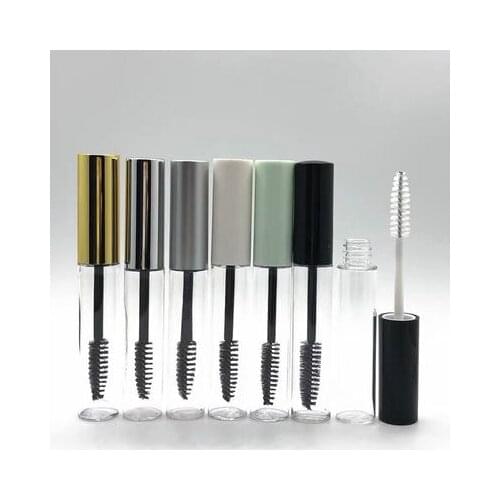 10/30/50pc 10ml Empty Mascara Tube Eyelash Vial Liquid Bottle Container With 6 Colours Cap Refillable Bottles Makeup Accessories