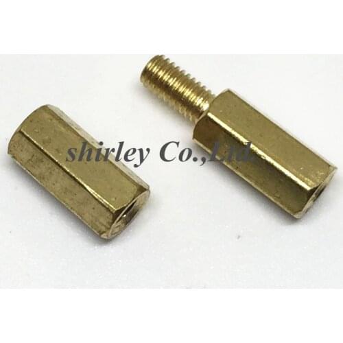 20PCS M3 Male x M3 Female 12mm +6 Long Hexagonal Brass PCB Standoffs Spacers M3 Screw Set Kit M3*12 mm Hex Screw 10 Sets