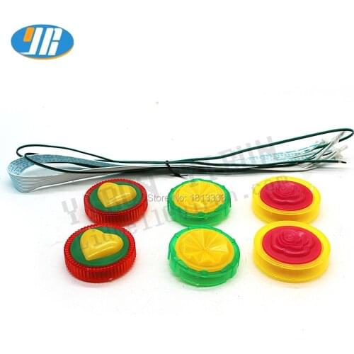 6pcs /set Kiddie rides Swing machine circular led lights 12 V led Colorful lights external decoration led lamp