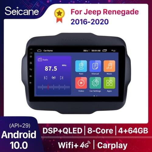 Seicane 2GB RAM Android 9.1 2Din Car GPS Radio For 2016 Jeep Renegade Multimedia Player with USB Bluetooth WIFI 1080P Aux