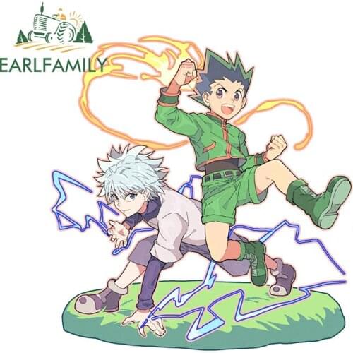 EARLFAMILY 13cm x 12.4cm for Hunter X Hunter Funny Car Stickers Vinyl Car Wrap Decal Motorcycle Windows Waterproof Decoration