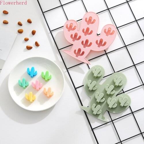 New Handmade Soap Mold 8 Holes Cactus Silicone Cake Mold DIY Chocolate Mold Baking Tool Ice Grid Mold Soap Making Pastry Mold
