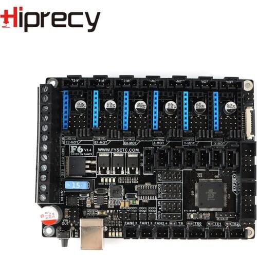 Hiprecy LEO F6 V1.4 Board ALL-in-one Electronics For 3D Printer CNC Devices Up to 6 Motor Drivers VS SKR V1.3