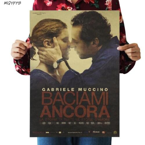 Movie Kiss Me Again Kraft Paper Poster Home Room Decoration Painting 50.5x35cm