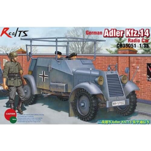 RealTS Bronco model CB35051 1/35 German Adler Kfz.14 wheeled armored vehicle radio communications plastic model kit