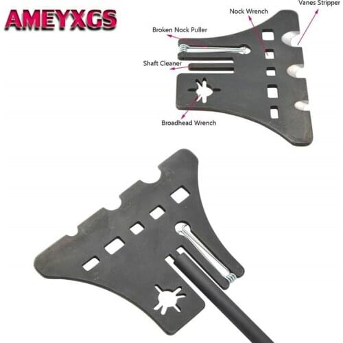 1Pc Archery 5 in 1 Equipment Arrow Nock Puller Install Blade Arrow Fletchings Remover Tools Arrow Hunting Shooting Accessories