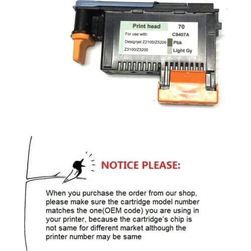 YOTAT 70 print head For HP70 printhead C9407A for HP Designjet Z2100/Z5200; Z3100;Z3200 Photosmart PRO B9180 printer