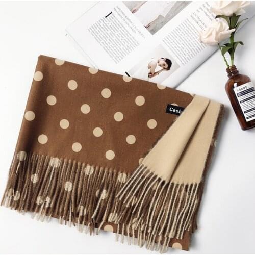 2021 Winter Women Scarf Fashion Solid Soft Cashmere Scarves for Lady Pashmina Shawls Wrap Blanket Bandana Female Foulard Tassel