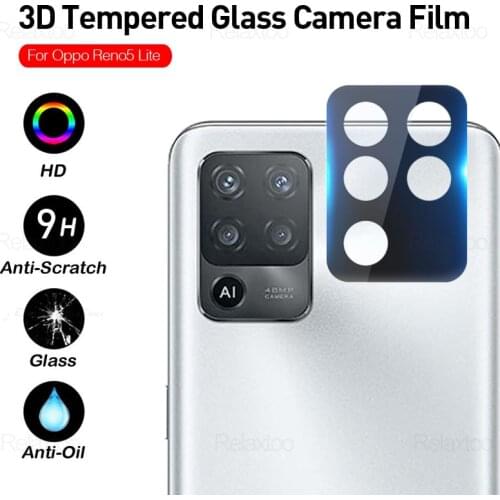 1-2PCS 3D Curved Camera Tempered Glass Protector Cover for OPPO Reno 5 Lite Light X3 Pro 5G A54 A74 A94 A52 A72 A92 4G Lens Case
