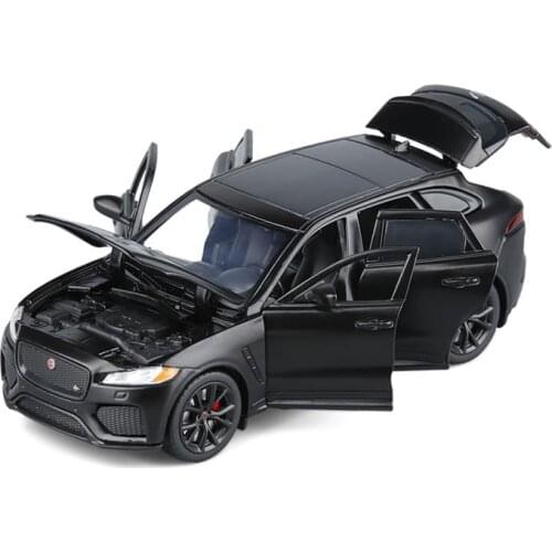 1/32 Alloy Die Cast F-PACE Off Road Model Toy Car Pull Back Sound Light Off-road Collection Toys Vehicle For Children Gifts