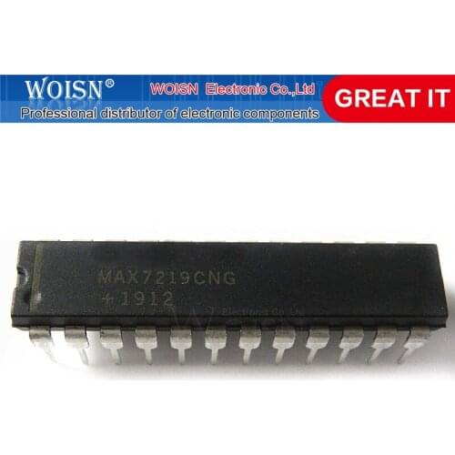 1pcs/lot MAX7219CNG MAX7219 DIP-24 New original In Stock