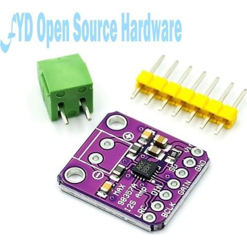 1pcs MAX98357 3W Class D Amplifier Breakout Interface I2S DAC Decoder Module Filterless Audio Board For Raspberry Pi