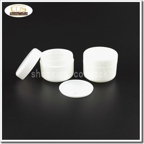 100PCS wholesale 50ml PP white jar with lids , JP3-50g pp cosmetic jar 50g , empty cosmetic 50g plastic jar for sale