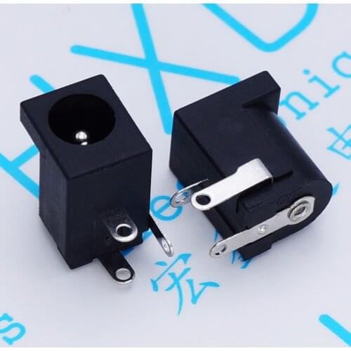 150pcs DC-005 tripod-line large DC power outlet DC005 5.5*2.1/5.5*2.5 Universal Power Block DC socket