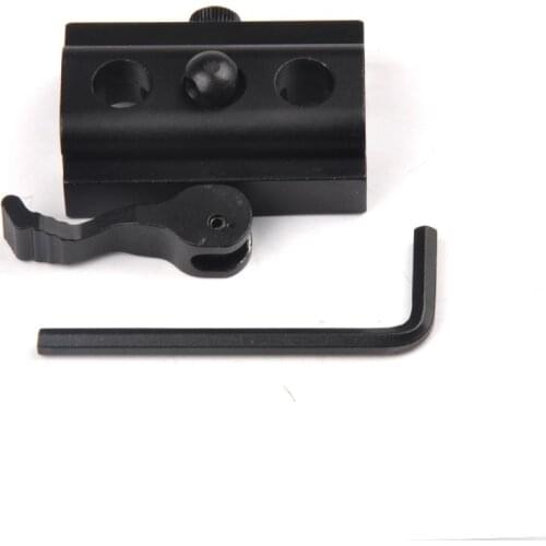 20MM Quick Release Bipod Adapter Sling Mount Swivel Adapter Fit 20mm Weaver Rail Mount Gun Accessory Black Color