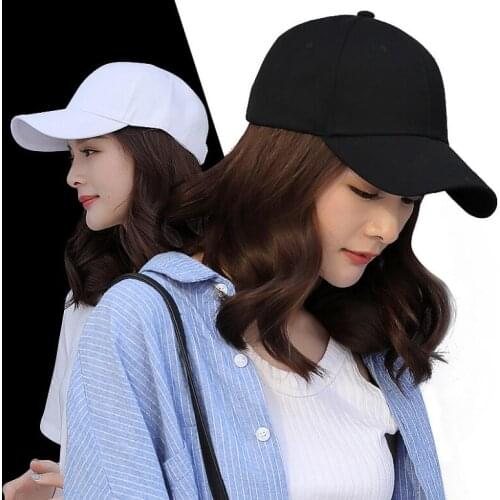 2021 Adjustable Baseball Caps Summer Hats Women Solid Color Caps