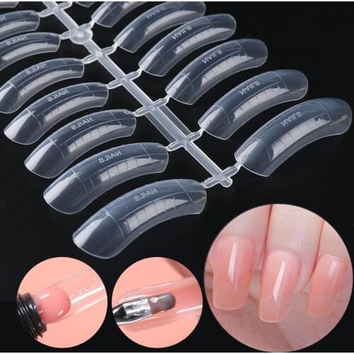 24pc Quick Building Nail Forms Finger Extension Mold Builder Poly Acrylic Gel False Tips Length Nail DIY Manicure Tool LA1020
