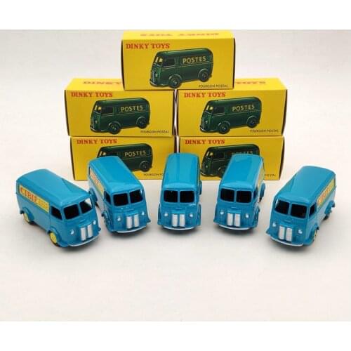 Lot Of 5pcs Atlas 1:43 Dinky Toys 25BV For Fourgon Postal P~geot D.3.A Blue Models