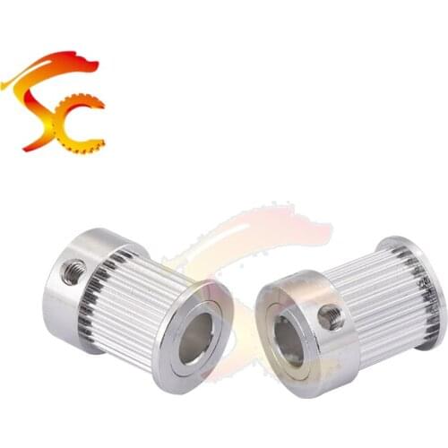 5pcs 3D Printers Parts printer pulley GT2 25 teeth bore 6mm 6.35mm 8mm 2GT 25teeth timing pulley fit for GT2 belt width 12mm