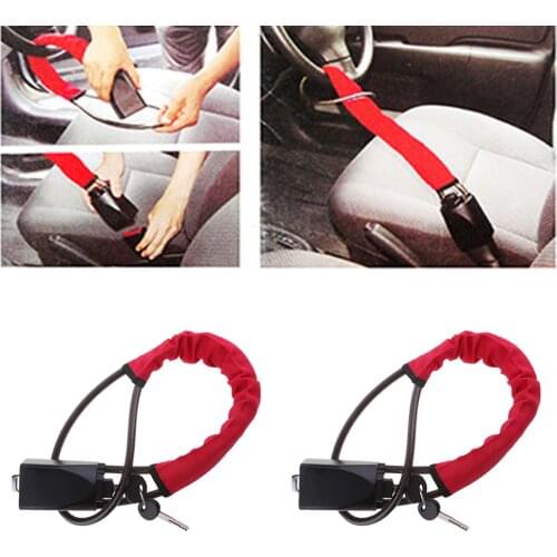 Anti theft Car Lock Steering Wheel Anti theft Lock Car Security Lock Universal for Car SUV Automotive Tool Length 57cm