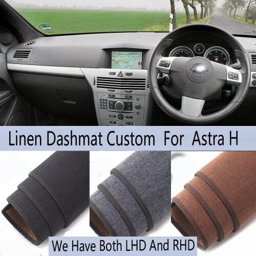 Car Styling Linen Dash Mat Covers Dashmat Dashboard Pad Carpet Accessories For Opel Astra H Chevrolet Holden Vauxhall 2004-2009