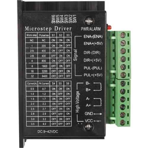 Stepper Motor Driver TB6600 Nema 23 Nema 34 42/57/86 Nema17 4A DC9-40V 1 axis Stepping Motor CNC Engraving Machine