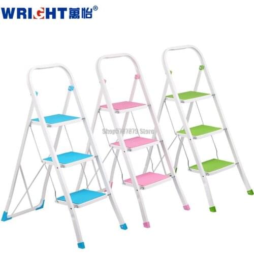 Export Ladder Household Small Folding Ladder Indoor Two Three Four Step Non Slip Staircase Iron Staircase Pavilion Miter L
