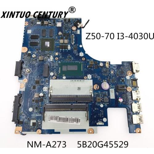 NM-A273 5B20G45529 For LENOVO Ideapad Z50-70 I3-4030U Notebook Mainboard SR1EN N15V-GM-S-A2 DDR3L Laptop motherboard