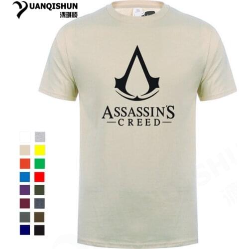 Boutique Men T-shirt 2018 Summer Hot Cool Game Assasins Creed Unity Printed Tops Tees 100% Cotton Casual O-Neck T Shirt Cosplay